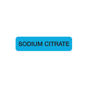 A1084 SODIUM CITRATE- Fluorescent Blue, 1-1/4" X 5/16" (Roll of 500)