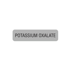 A1085 POTASSIUM OXALATE- Gray/Black, 1-1/4" X 5/16" (Roll of 500)