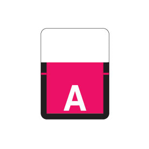 Tab 1307 "A" Labels 1" X 3/4" Vinyl- Roll of 500