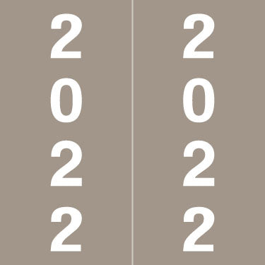 IFC Year 2022 labels, 1-7/8H x 1-7/8W Laminated- Roll of 500