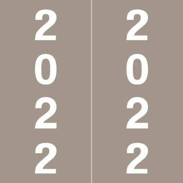 IFC Year 2022 labels, 1-7/8H x 1-7/8W Laminated- Roll of 500