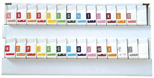 Data File AL8720 A-Z Complete Set, Includes Organizing Tray - Nationwide Filing Supplies