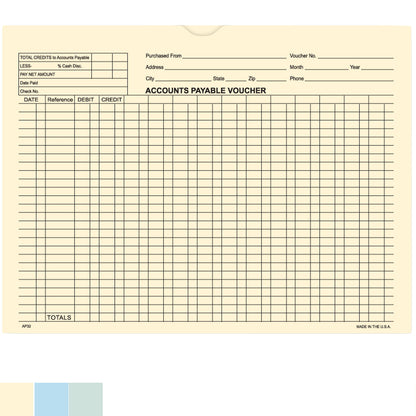 Accounts Payable Voucher Envelopes, 9" x 12" (Box of 100)