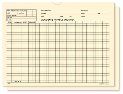 Accounts Payable Voucher Envelopes, 9" x 12" (Box of 100)