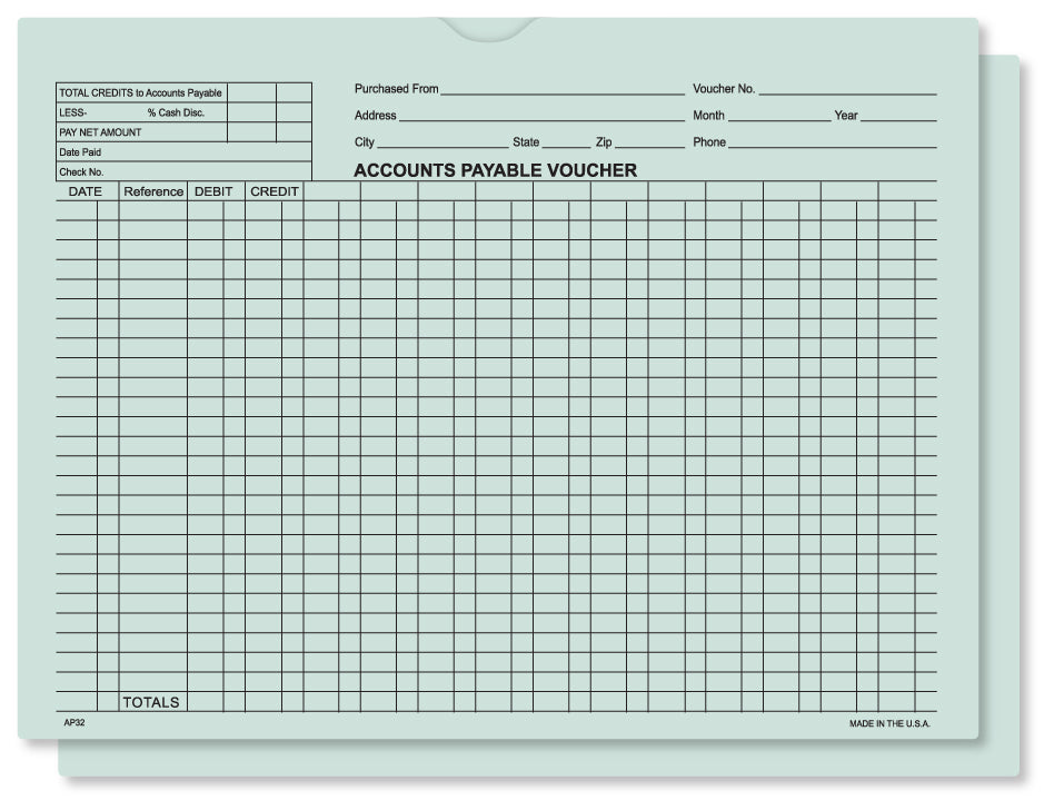 Accounts Payable Voucher Envelopes, 9" x 12" (Box of 100)