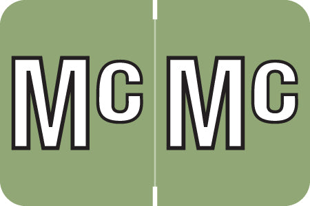 Amerifile Colorbrite "MC" Labels 1" X 1-1/2" Laminated- Roll of 500