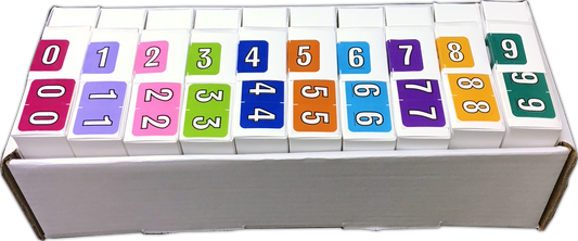 Amerifile Colorbrite Complete Set 0-9 - Includes Organizing Tray