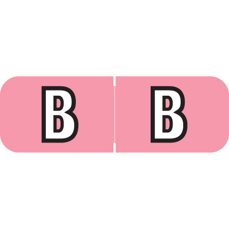 Barkley ABAM Alpha "B" Labels, 1/2" x 1-1/2" Laminated- Roll of 500