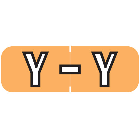 Barkley ABAM Alpha "Y" Labels, 1/2" x 1-1/2" Laminated- Roll of 500