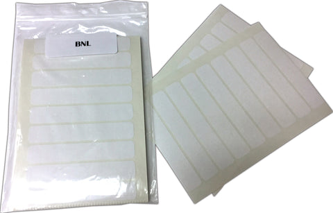 1 UP White Name Labels 9/16" H x 3-1/2" W - Pack of 252