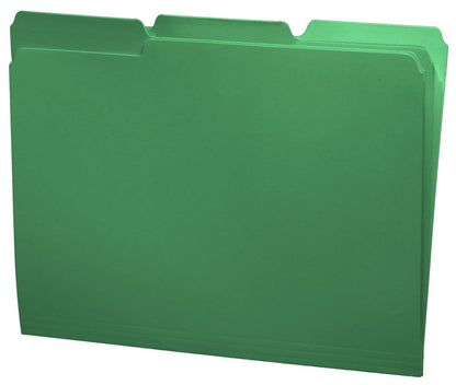11 PT Color Folders, 1/3 Cut Top Tab - Assorted, Letter Size (Box of 100)