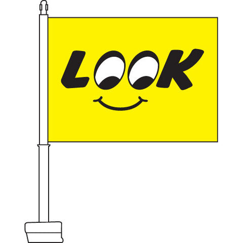 Look Car Flag, 11" x 15"