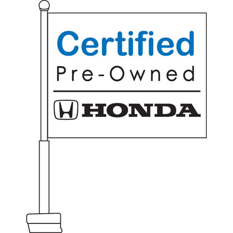 Honda Certified Pre-Owned Car Flag, 11" x 15"