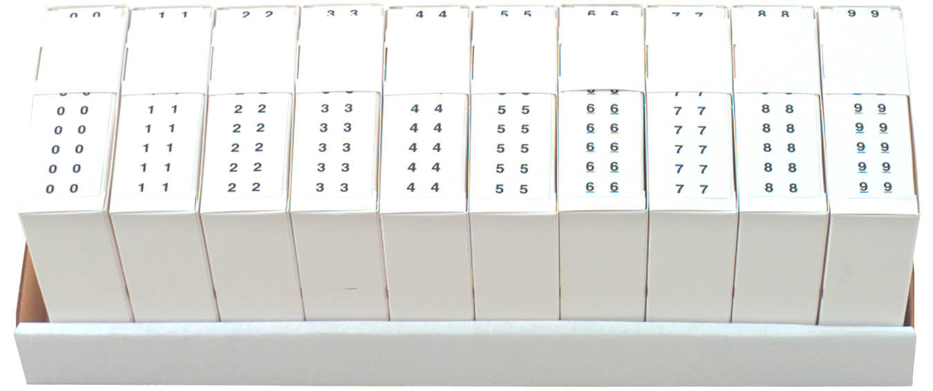 Complete Set Col'R'Tab 11830 0-9- Includes Organizing Tray