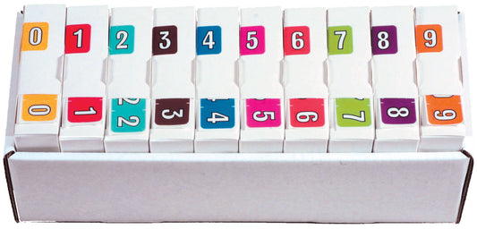 Colwell Jewel Tone Complete Set 0-9 - Includes Organizing Tray