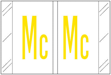Col'R'Tab 12030 "MC" Labels 1" X 1-1/2" Laminated- Roll of 500