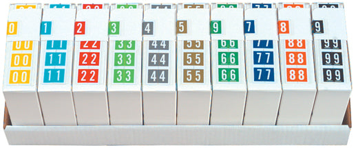 Col'R'Tab 11000 0-9 Complete Set- Includes Organizing Tray