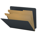 25 Pt. Pressboard Classification Folders, Full Cut End Tab, Letter Size, 2 Dividers (Box of 10)