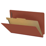 25 Pt. Pressboard Classification Folders, Full Cut End Tab, Legal Size, 1 Divider (Box of 10)