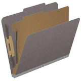18 Pt. Classification Folders, 2/5 Cut ROC Top Tab, Letter Size, 1 Divider (Box of 10)