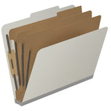 25 Pt. Pressboard Classification Folders, 2/5 Cut ROC Top Tab, Letter Size, 3 Dividers (Box of 10)