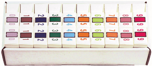 Complete Set File Doctor 0-9 Numeric Labels - Includes Organizing Tray