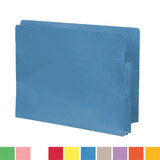 Color Pockets, Full End Tab, Paper Gussets, Letter Size, 1-3/4" Expansion- Carton of 200 - Nationwide Filing Supplies
