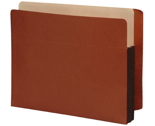 Economy Full End Tab Expansion Pockets, Tyvek Gussets, Letter Size, 1-3/4" Expansion (Carton of 200) - Nationwide Filing Supplies