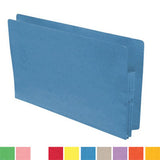 Color Pockets, Full End Tab, Paper Gussets, Legal Size, 1-3/4" Expansion- Carton of 200 - Nationwide Filing Supplies