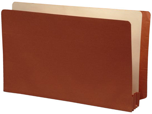 Lip Style End Tab Expansion Pockets, Paper Gussets, Legal Size, 1-3/4" Expansion (Carton of 200) - Nationwide Filing Supplies