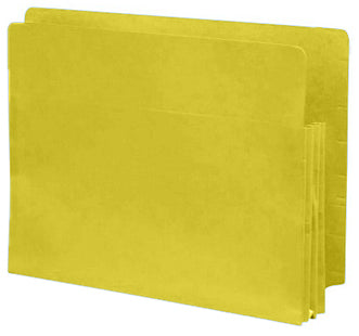 Color Expansion Pockets, Full End Tab, Paper Gussets, Letter Size, 3-1/2" Expansion (Carton of 100)