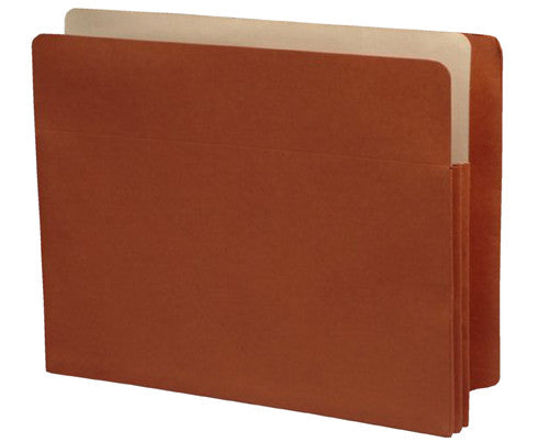 Economy Full End Tab Expansion Pockets, Paper Gussets, Letter Size, 3-1/2" Expansion (Carton of 100) - Nationwide Filing Supplies
