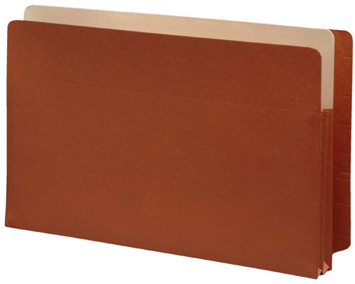 Economy Full End Tab Expansion Pockets, Paper Gussets, Legal Size, 3-1/2" Expansion (Carton of 100) - Nationwide Filing Supplies