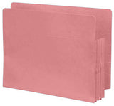 Color Expansion Pockets, Full End Tab, Paper Gussets, Letter Size, 5-1/4" Expansion (Carton of 100)