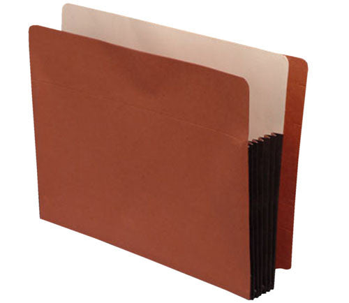 Economy Full End Tab Expansion Pockets, Tyvek Gussets, Letter Size, 5-1/4" Expansion (Carton of 100) - Nationwide Filing Supplies