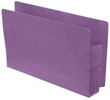 Color Expansion Pockets, Full End Tab, Paper Gussets, Legal Size, 5-1/4" Expansion (Carton of 100)