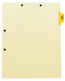 Individual Chart Divider Tabs, Progress Notes (Yellow), Side Tab 1/8th Cut, Pos #2 (Pack of 50)