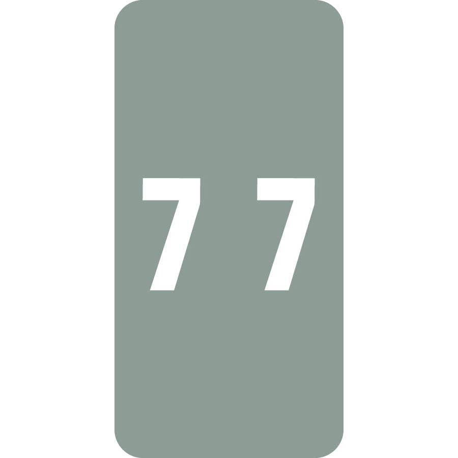 Smead LCC "7" Labels 2" X 1" Unlaminated- Roll of 250