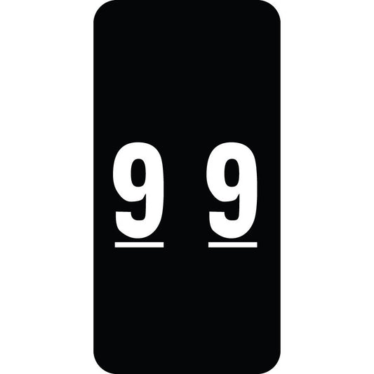 Smead LCC "9" Labels 2" X 1" Unlaminated- Roll of 250