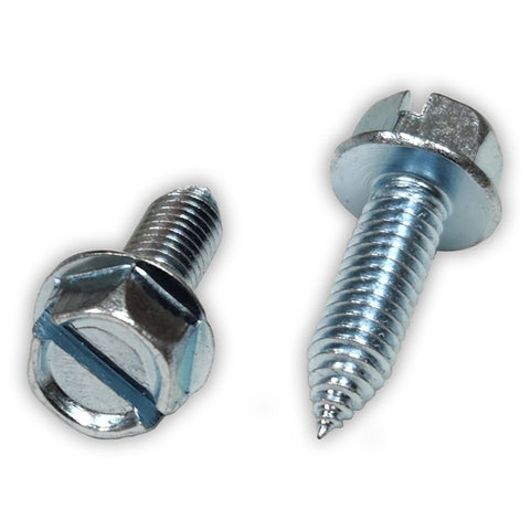 6mm x 20mm Slotted Metric Hex Head License Plate Screws (Box of 100)