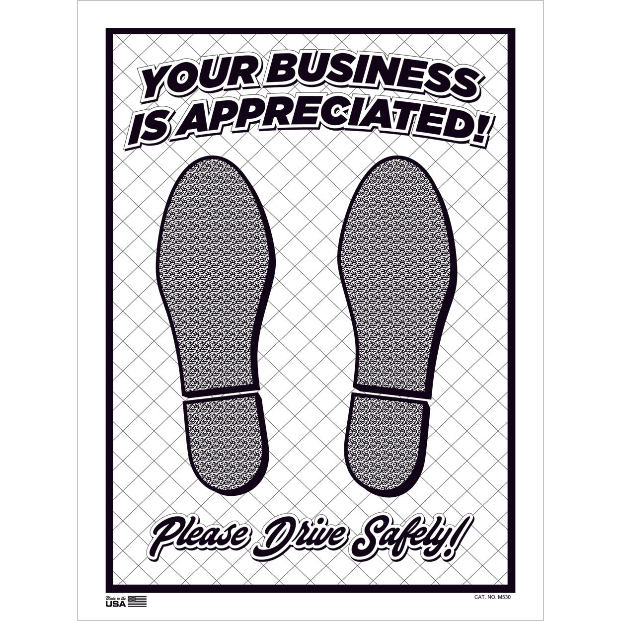 Poly Back Ridged Paper Floor Mats - 82# Stock (Box of 500)