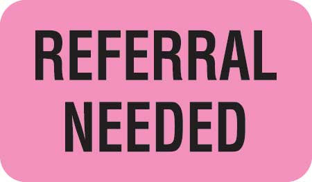 MAP1170 REFERRAL NEEDED- Fl Pink 1-1/2" X 7/8" (Roll of 250) - Nationwide Filing Supplies