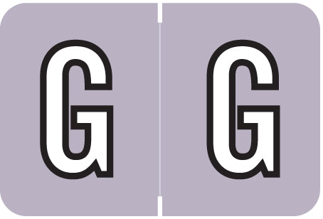 Medical Arts Press - Barkley Alpha "G" Labels, 1" X 1-1/2" Laminated- Pack of 126