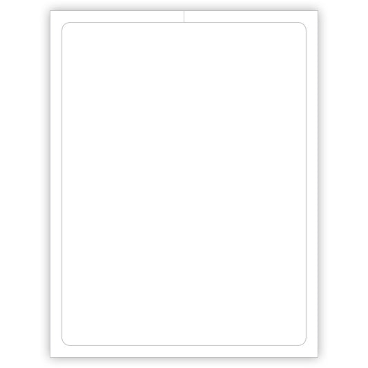 Blank Outdoor Application Car Dealership Laser Window Stickers - 8-1/2" x 11" (Package of 100)