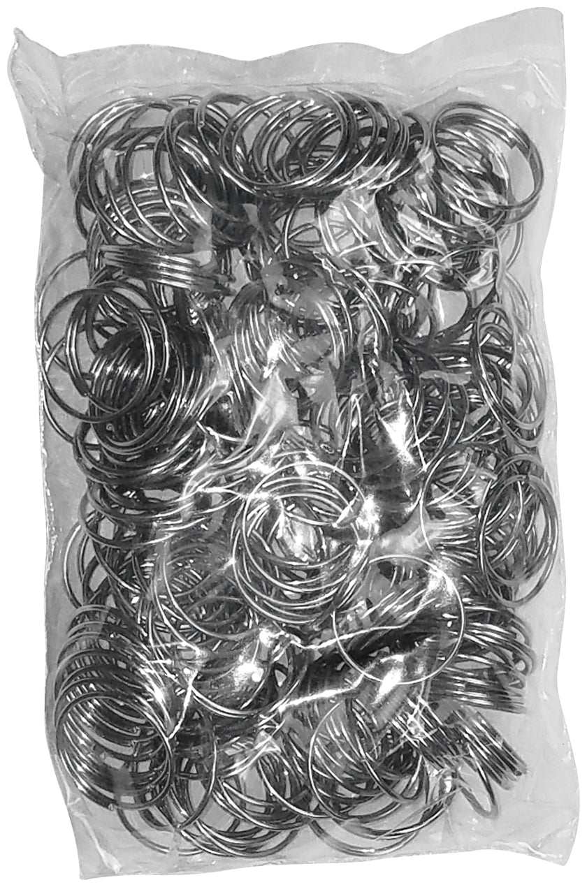 Chrome Plated 7/8" Diameter Split Key Rings (Pack of 250)