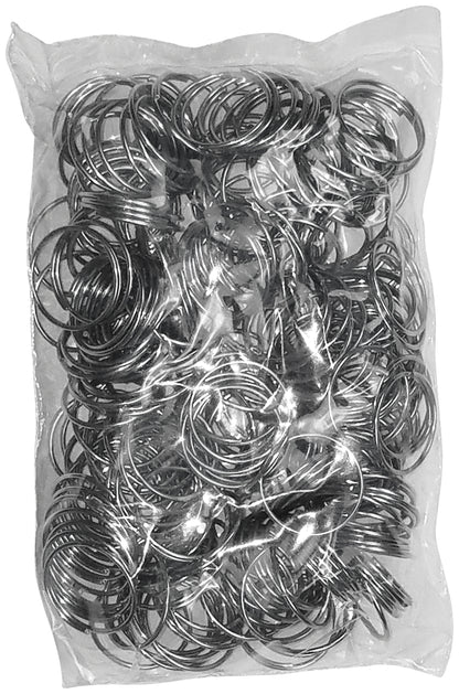 Chrome Plated 7/8" Diameter Split Key Rings (Pack of 250)