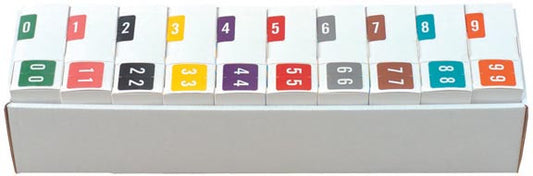 Acme 0500 0-9 Complete Set, Includes Organizing Tray - Nationwide Filing Supplies