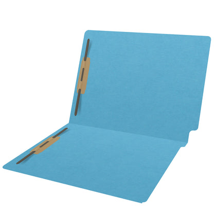 20 pt Super Heavy Duty Color Folders, Full Cut End Tab, Letter Size, Fastener in Pos #1 & #3 (Box of 40)