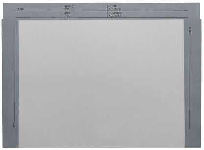 File Envelopes, White Stock, Color Border, Printed Form (Box of 100)