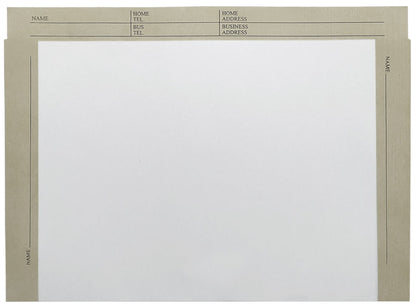 File Envelopes, White Stock, Color Border, Printed Form (Box of 100)